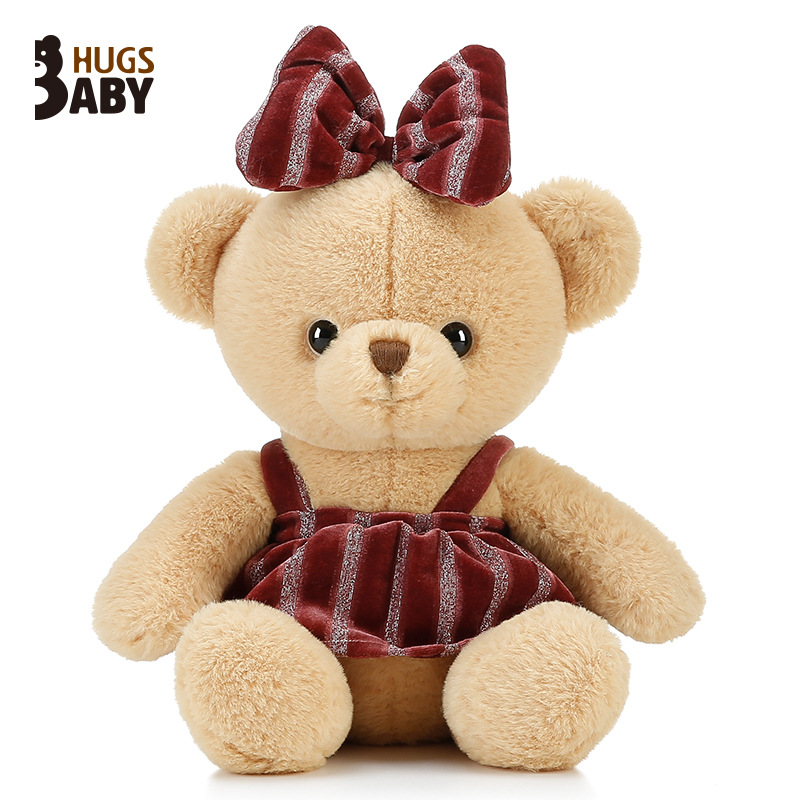 Karina bear doll bowknot bear plush toy doll doll children's toy